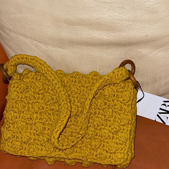 NWT Zara Crochet Bobble Shoulder bag - Picture 15 of 16